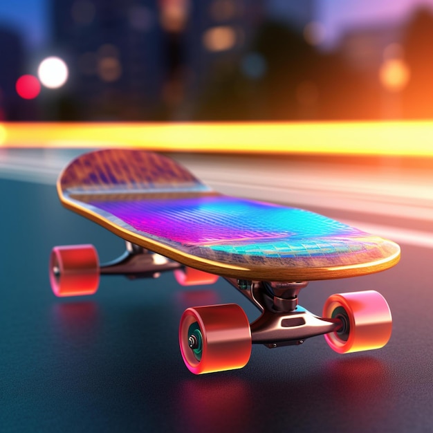 futuristic skateboard