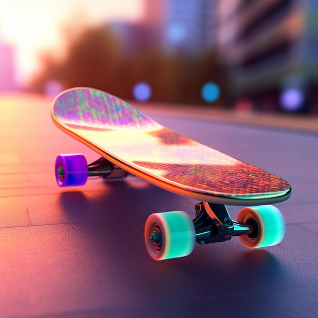 futuristic skateboard