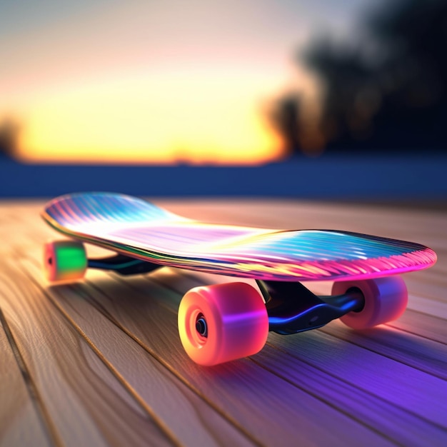 futuristic skateboard