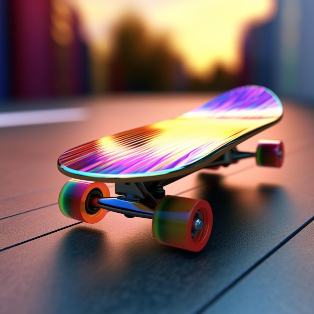 futuristic skateboard