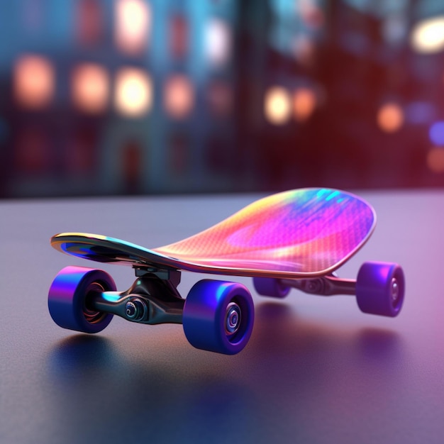 futuristic skateboard