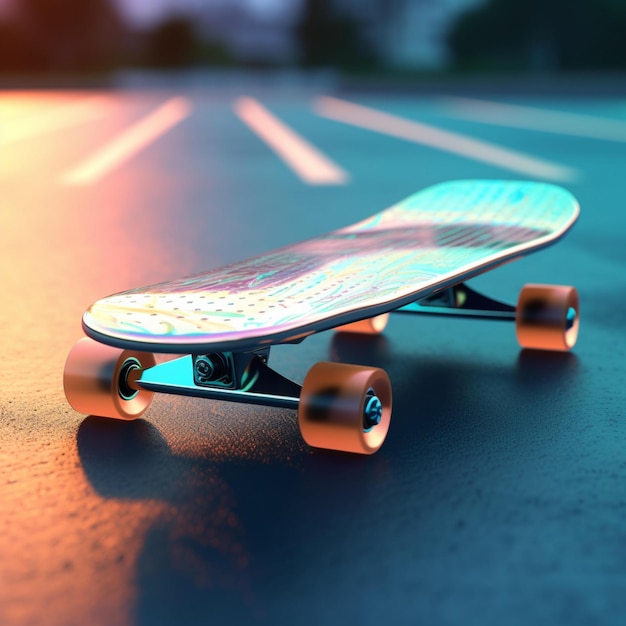 futuristic skateboard