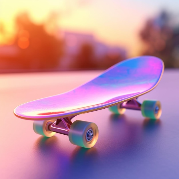 futuristic skateboard