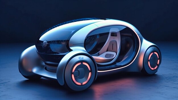 A futuristic smart car