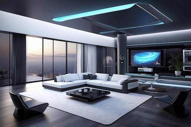 Futuristic Smart Home Concept