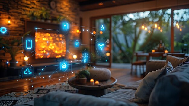 사진 futuristic smart home technology seamless integration