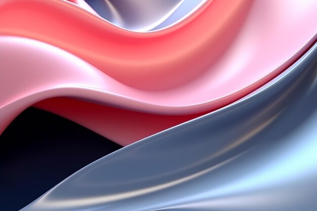 Futuristic smooth shape background 3d generative AI