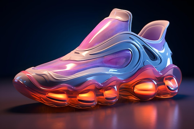 Futuristic sneaker model design