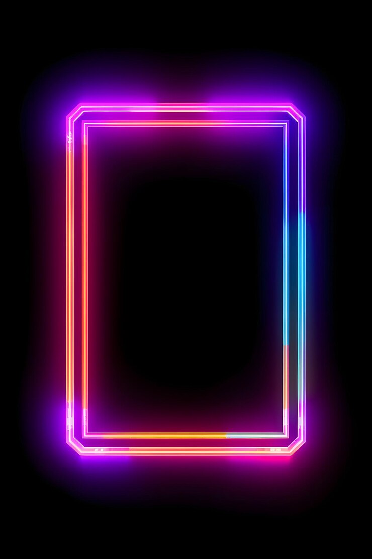 Фотография футуристический streamer overlay cyberpunk crystal frame макет поста в социальных сетях