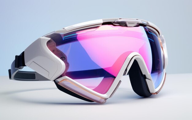 Futuristic Tech Eyewear Innovation on White Background