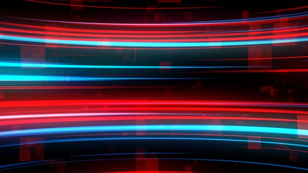Photo futuristic tech glowing abstract stripes tech lines stripes abstract background