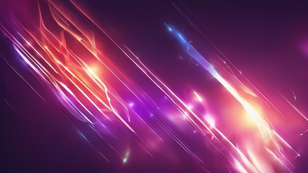 Futuristic technology abstract background with lines for network big data data center server internet speed Abstract neon lights into digital technology tunnel 3D render