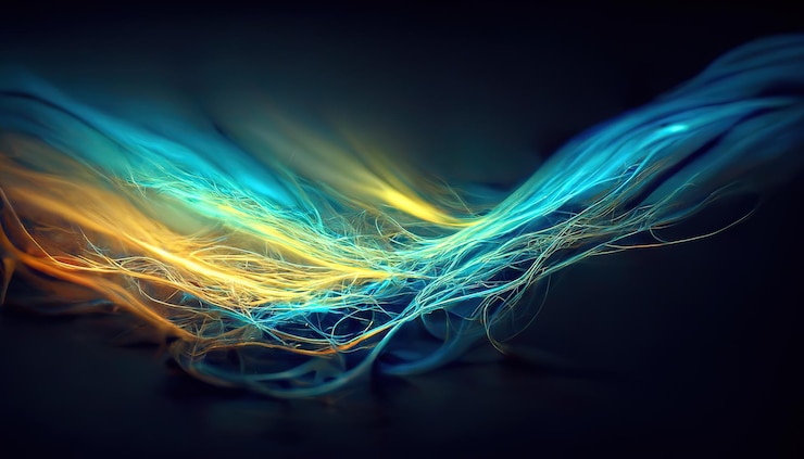 Photo futuristic technology abstract background with lines for network big data data center server internet speed abstract neon lights into digital technology tunnel