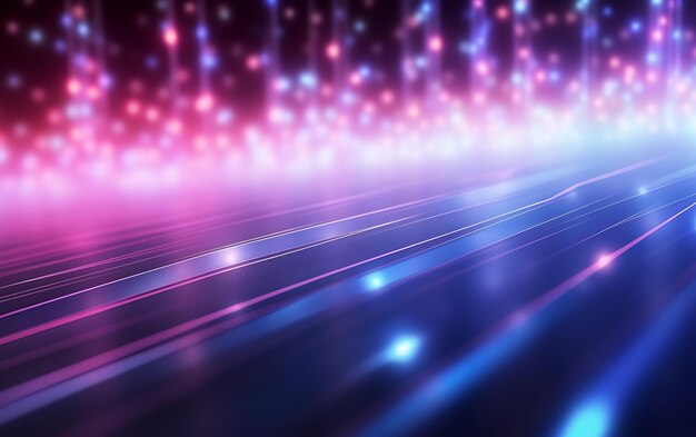 Foto sfondo tecnologico futuristico con linee ed effetti luminosi