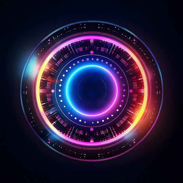 Photo futuristic technology background with modern interface style