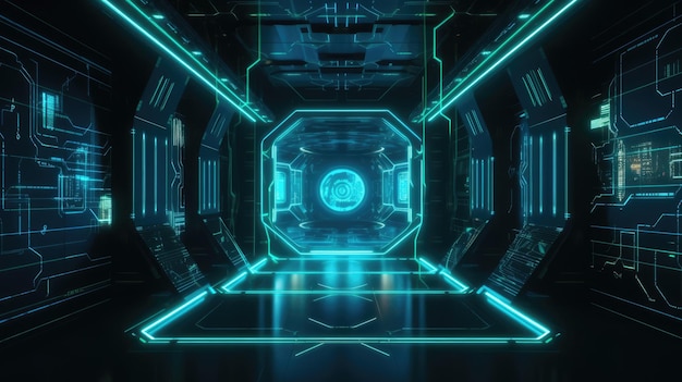 Futuristic and technology background