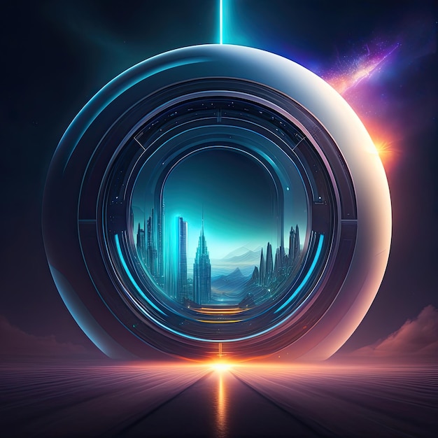 Futuristic technology background