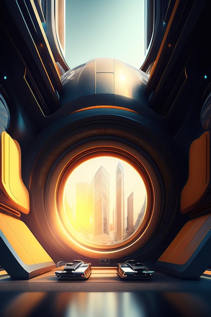 Futuristic technology background