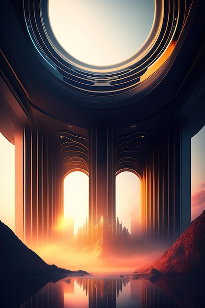 Futuristic technology background