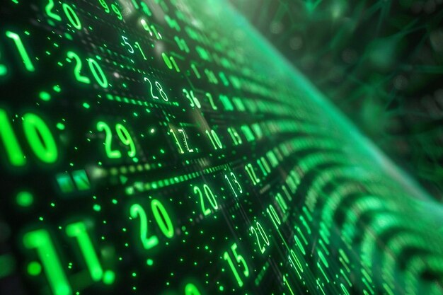 Futuristic technology data transfer Binary code | Premium AI-generated ...