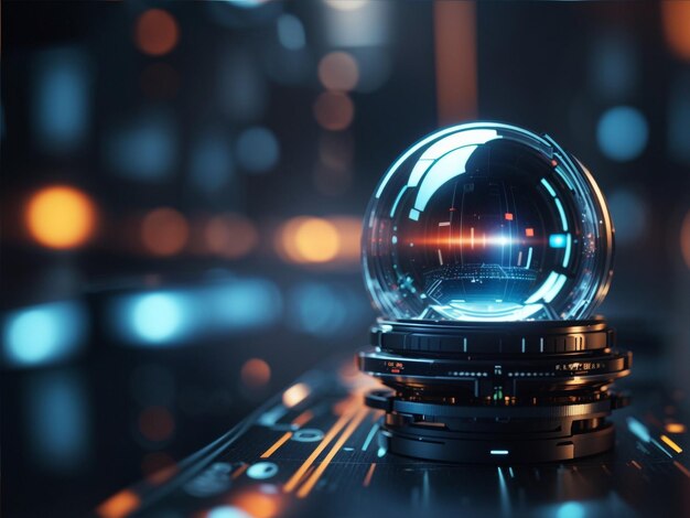 Premium AI Image  Futuristic Technology A Glimpse into the Digital Frontier