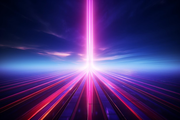 Futuristic technology lines background with light effect