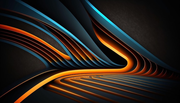 Futuristic technology lines background with light effect