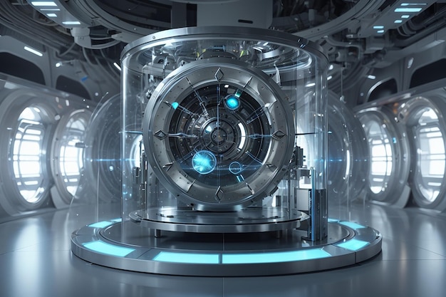 Futuristic Time Travel Laboratory