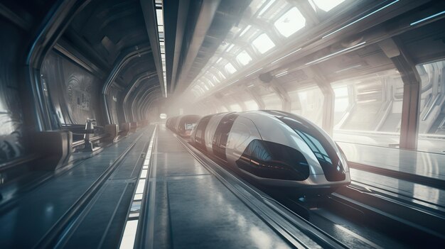 FUTURISTIC TRAIN ai generate