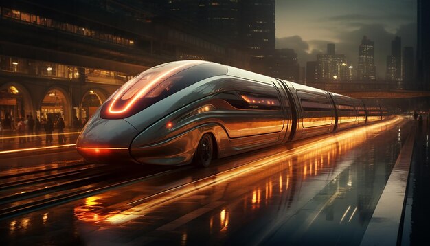 Futuristic travel at the speed of light Time travel with super fast speed