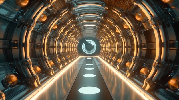 A futuristic tunnel Generative AI