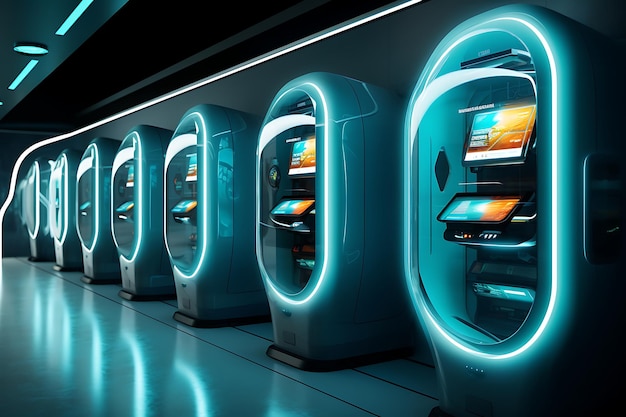 Futuristic vending machines and kiosks future vision