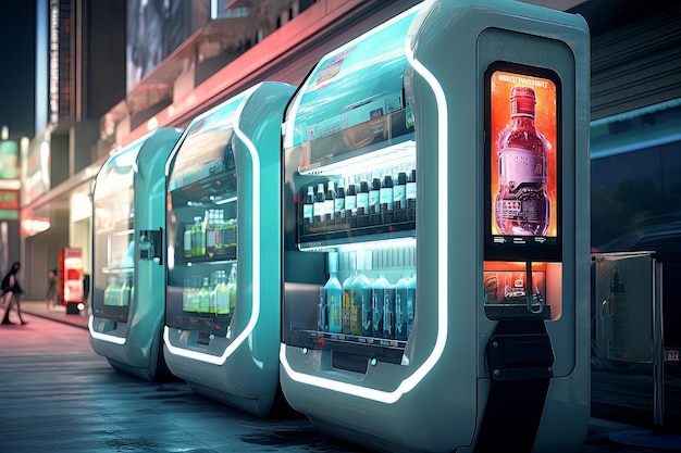 Futuristic vending machines and kiosksfuture vision