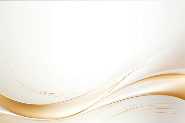 futuristic white and gold color flowing waving background wallpaper