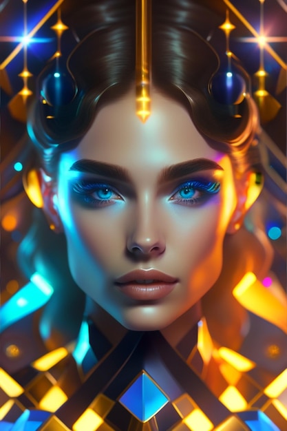 Futuristic woman