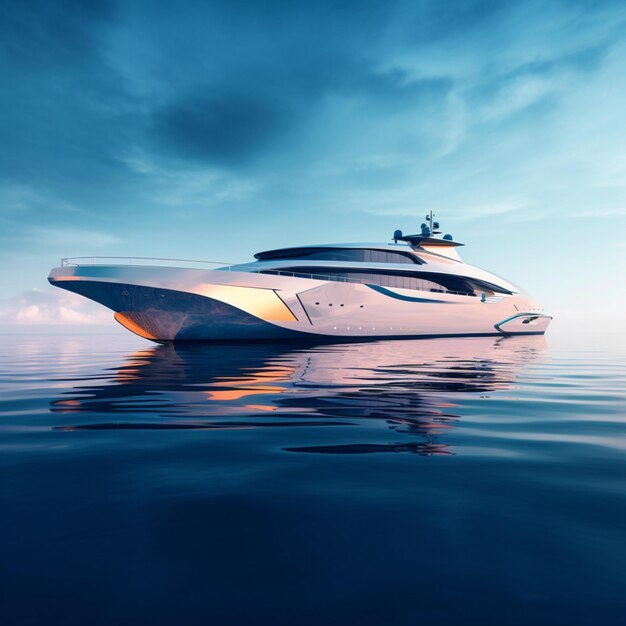 Photo futuristic yacht