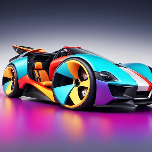 Futuristisch auto-ontwerp