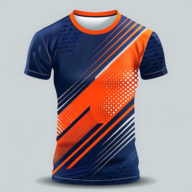 Futuristisch en fantastisch t-shirt design geschikt voor sport racing voetbal gaming en e-sport