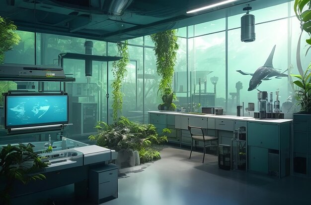 Futuristisch laboratorium voor natuurbehoud