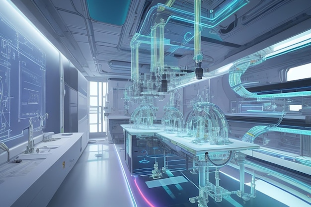 Futuristisch Quantum Art Restoration Lab