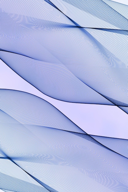 Futuristische abstracte blauwe lijnen in de vorm van golf op lichte verticale achtergrondafbeelding in hoge resolutie ontwerp van visitekaartjes, posters, banners en presentaties