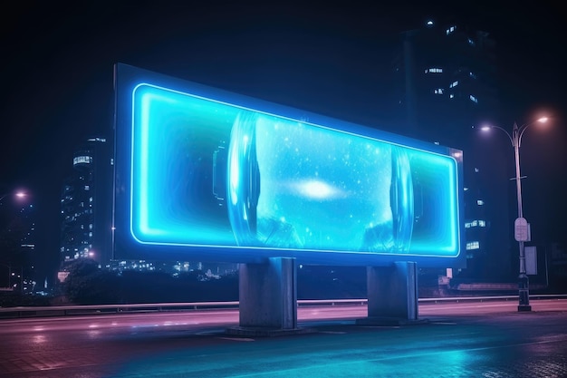 Futuristische Billboard Mockup en Outdoor Advertising