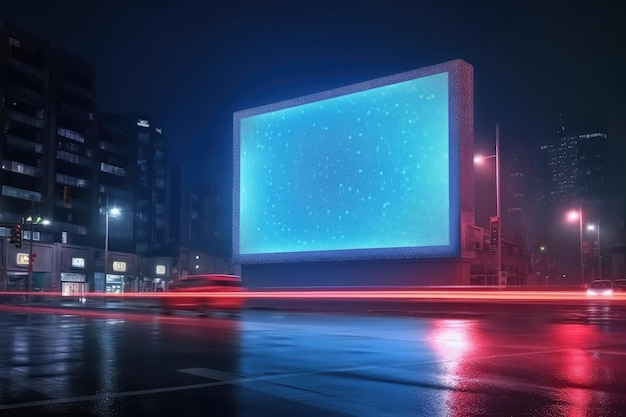 Futuristische Billboard Mockup en Outdoor Advertising