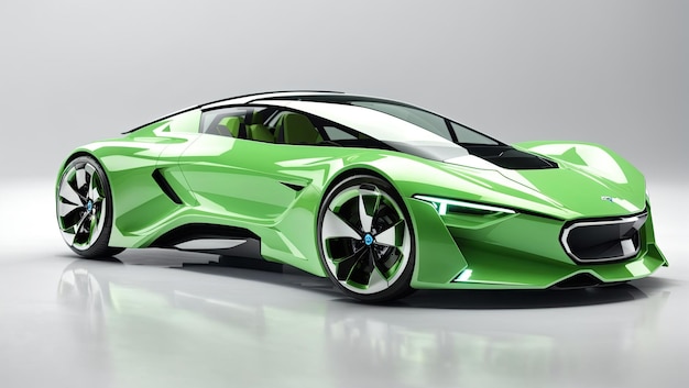 Futuristische Concept Car Klein en Groen