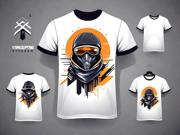 Foto futuristische grafische tee urban streetwear concept vector design voor trendsetter stijl