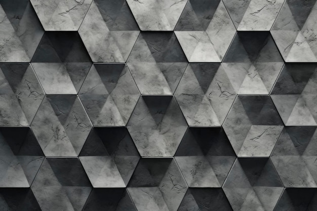 Futuristische grijsschaal monochroom beton kleur abstracte geometrische patroon achtergrond behang decoratie textuur