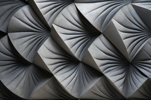 Futuristische grijze schaal monochrome betonnen kleur abstracte geometrische patroon achtergrond behang decoratie textuur