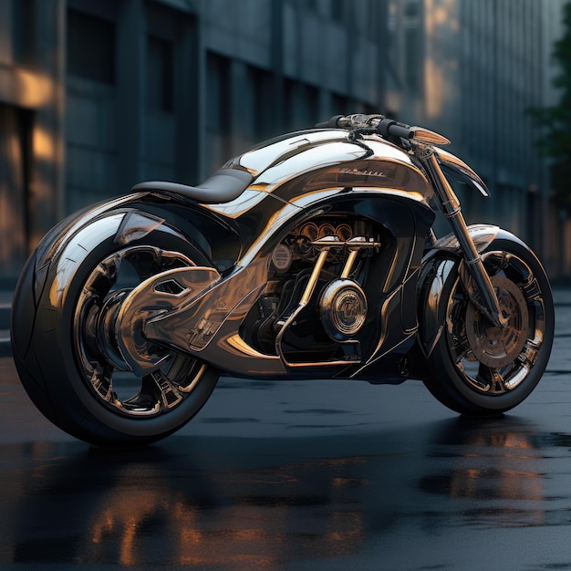 futuristische motorfiets