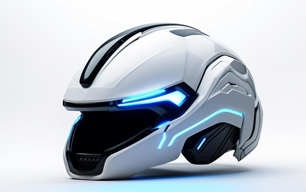 Futuristische politiehelm met strak design