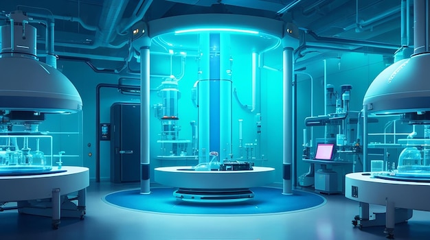 Futuristische science lab achtergrond